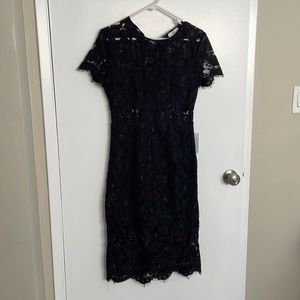 BRAND NEW NEVER WORN BLACK LACE COCKTAIL DRESS - SMALL